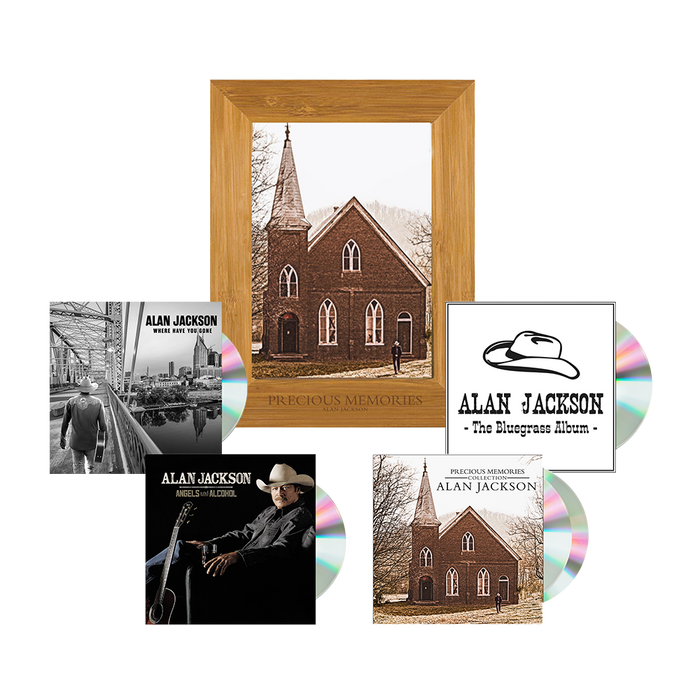 Alan Jackson CD Collection + Picture Frame Bundle