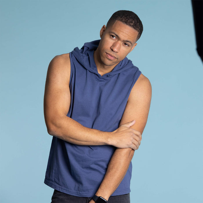 organic cotton hoodie tank top
