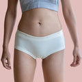 certified organic cotton boy shorts panty polyester-free