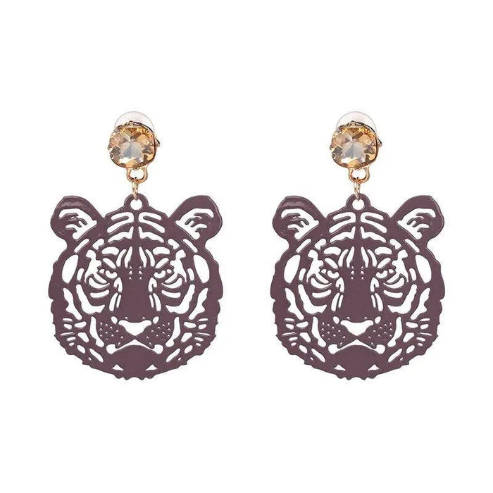 ANTIQUE TIGER EARRINGS