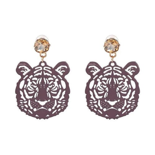 ANTIQUE TIGER EARRINGS