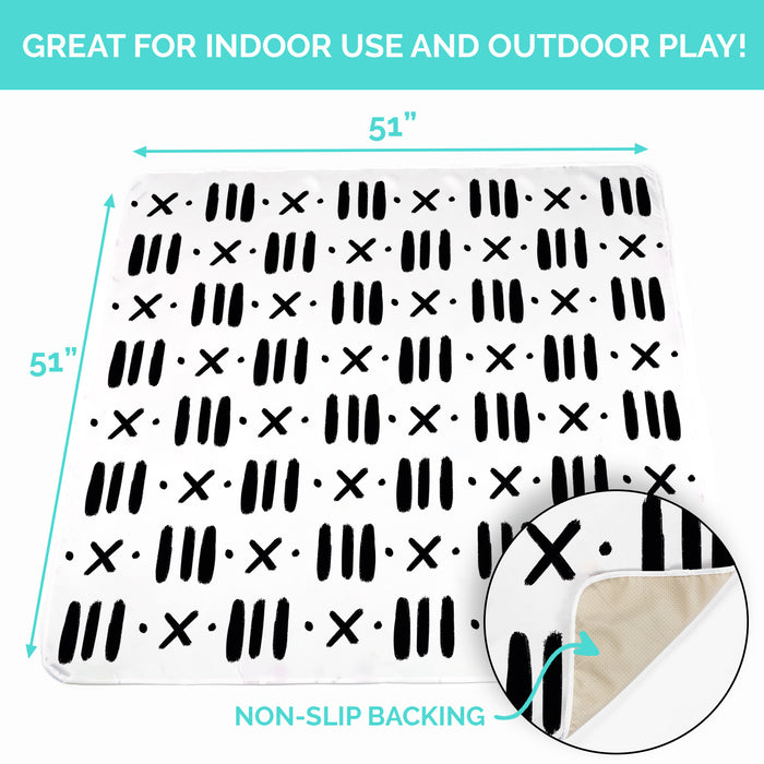 Baby Splat Mat - Black & White