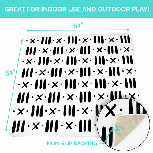 Baby Splat Mat - Black & White