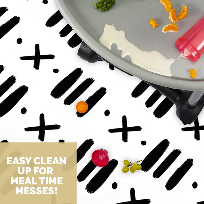 Baby Splat Mat - Black & White