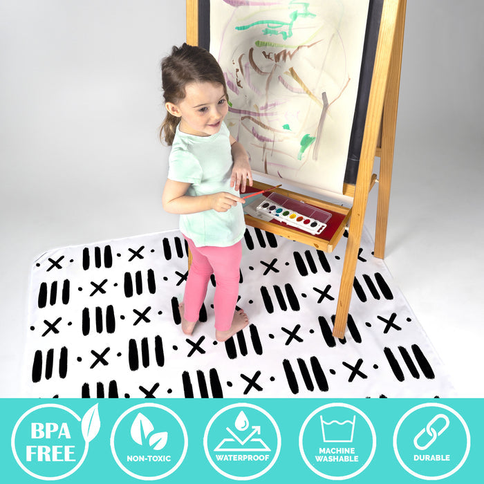 Baby Splat Mat - Black & White