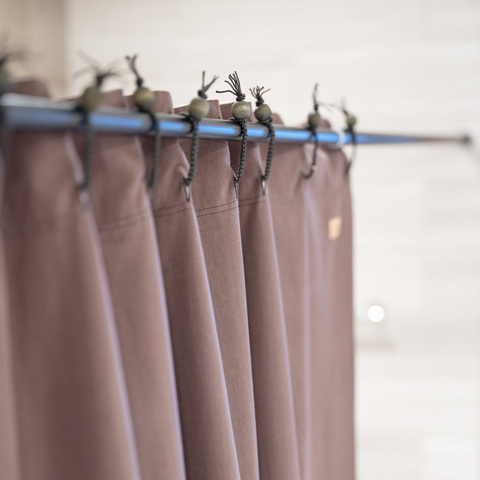 100% natural organic cotton blackout curtain draperies
