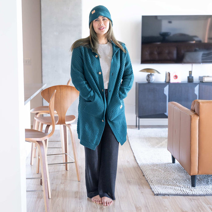 Organic merino wool hat polyester-free