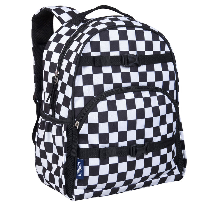 Black and White Checkered Eco Backpack