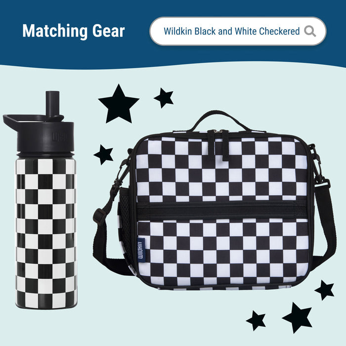 Black and White Checkered Eco Backpack