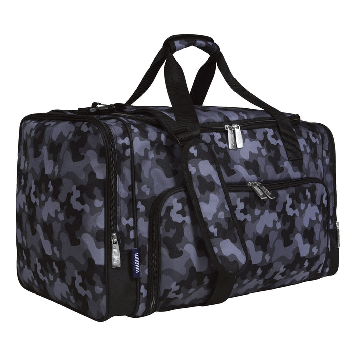 Black Camo Weekender Duffel Bag