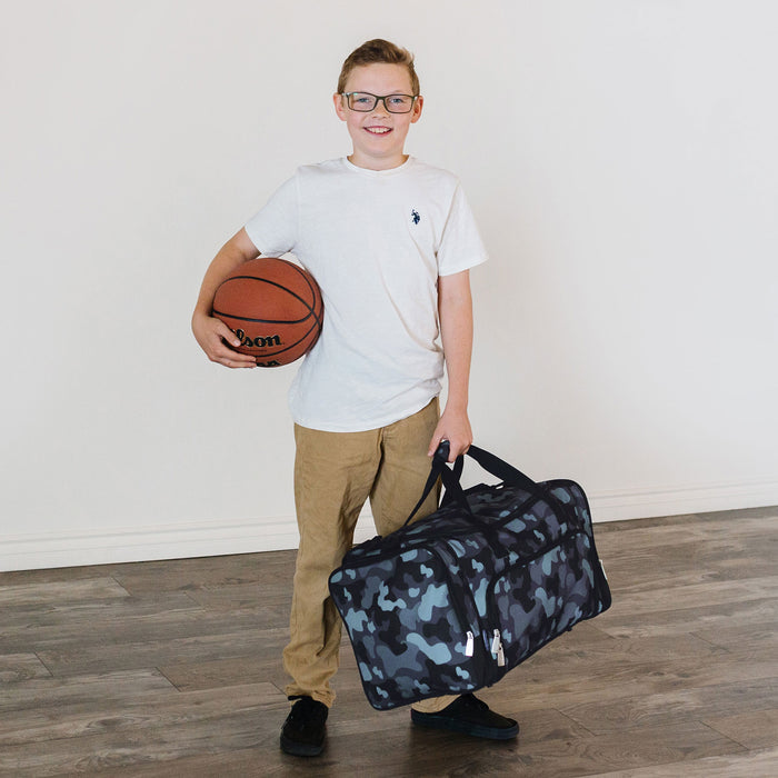 Black Camo Weekender Duffel Bag