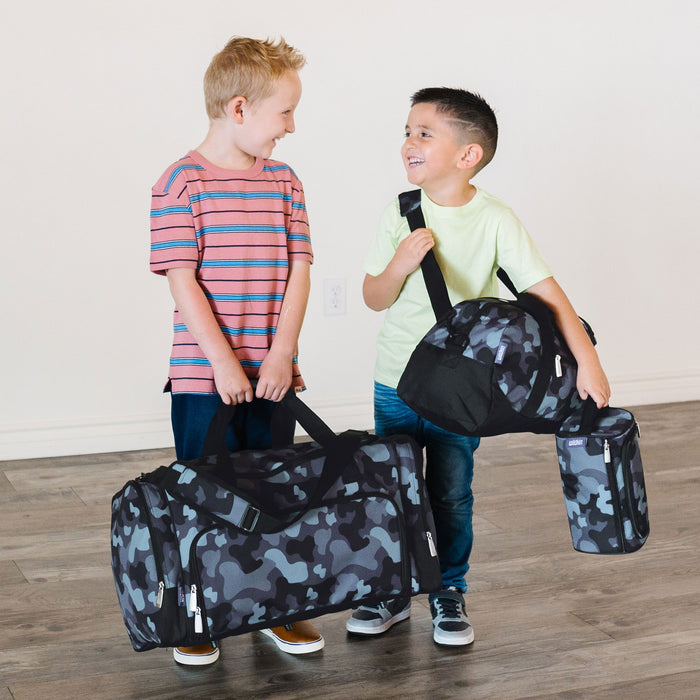 Black Camo Weekender Duffel Bag