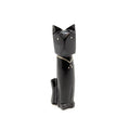 Black Marble Cat with Silver Inlay