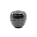 Black on Black Seed Pot with Feather Detail