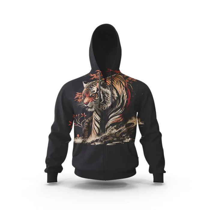 BLACK TIGER HOODIE BLOODTHIRSTY MADNESS Tiger-Universe
