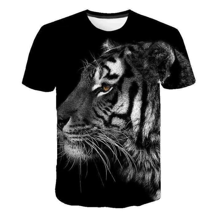 BLACK TIGER T-SHIRT AMBER LOOK Tiger-Universe