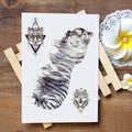 BLACK & WHITE TIGER TEMPORARY SLEEVE TATTOO Tiger-Universe