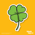 Blank Tag Co.® Waterproof Sticker - 4 Leaf Clover