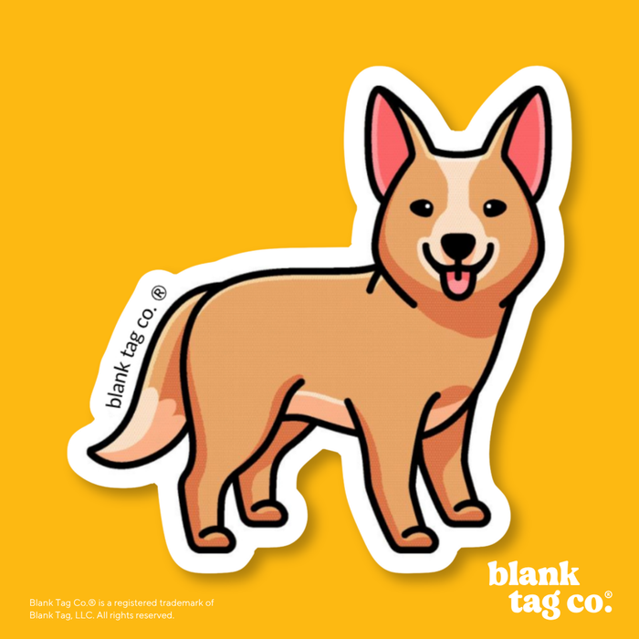 Blank Tag Co.® Waterproof Sticker - Australian Cattle Dog