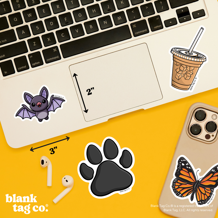 Blank Tag Co.® Waterproof Sticker - Bat