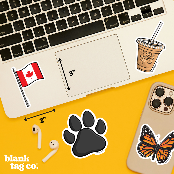 Blank Tag Co.® Waterproof Sticker - Canada Flag