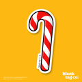 Blank Tag Co.® Waterproof Sticker - Candy Cane