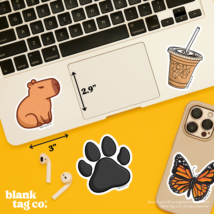 Blank Tag Co.® Waterproof Sticker - Capybara