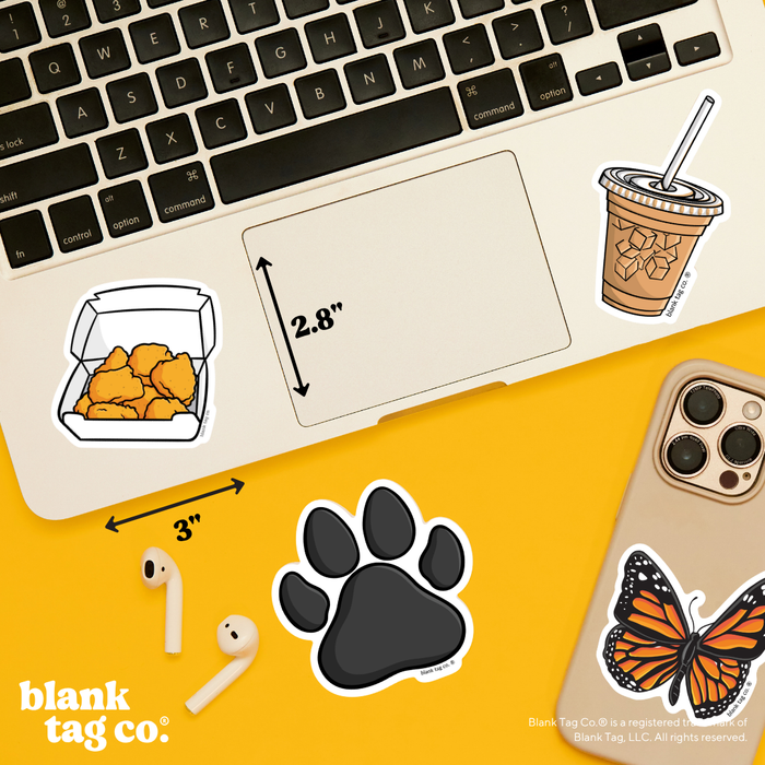 Blank Tag Co.® Waterproof Sticker - Chicken Nuggets