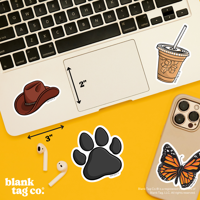 Blank Tag Co.® Waterproof Sticker - Cowboy Hat