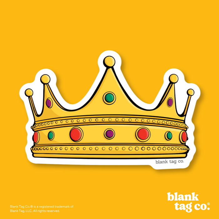 Blank Tag Co.® Waterproof Sticker - Crown