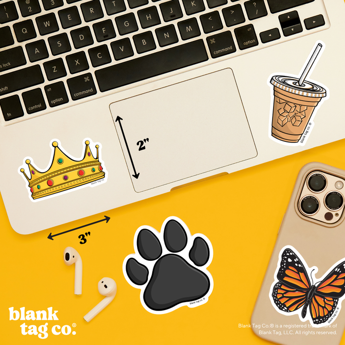 Blank Tag Co.® Waterproof Sticker - Crown