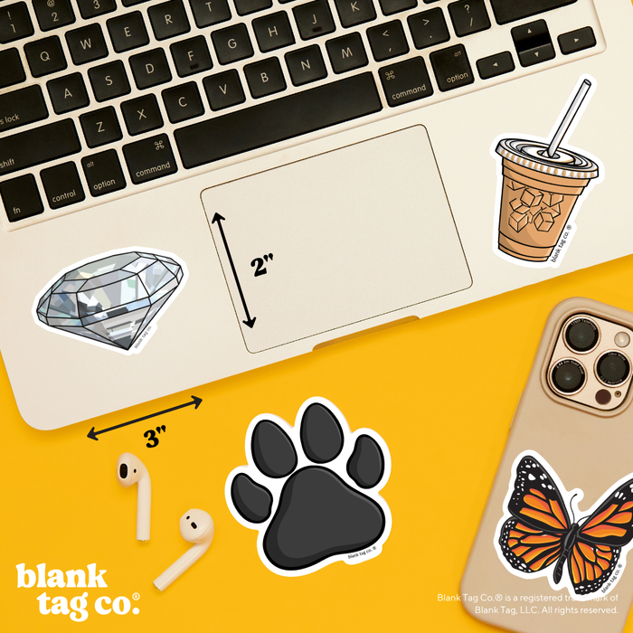 Blank Tag Co.® Waterproof Sticker - Diamond