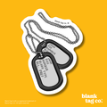 Blank Tag Co.® Waterproof Sticker - Dog Tags
