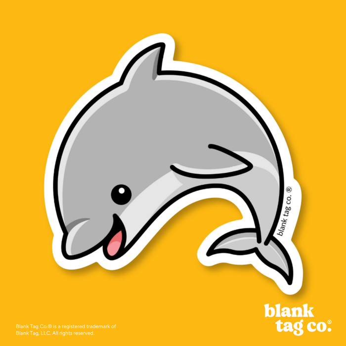 Blank Tag Co.® Waterproof Sticker - Dolphin