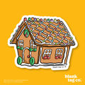 Blank Tag Co.® Waterproof Sticker - Gingerbread House