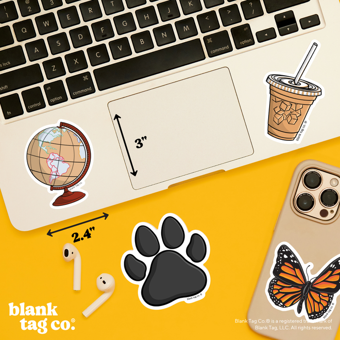 Blank Tag Co.® Waterproof Sticker - Globe