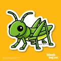 Blank Tag Co.® Waterproof Sticker - Grasshopper