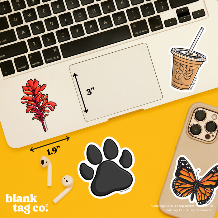 Blank Tag Co.® Waterproof Sticker - Indian Paint Brush