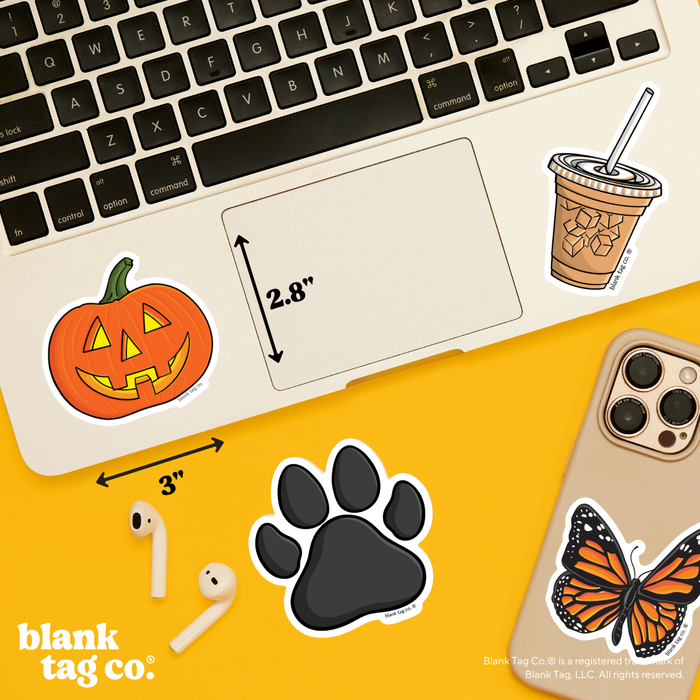 Blank Tag Co.® Waterproof Sticker - Jack-O-Lantern