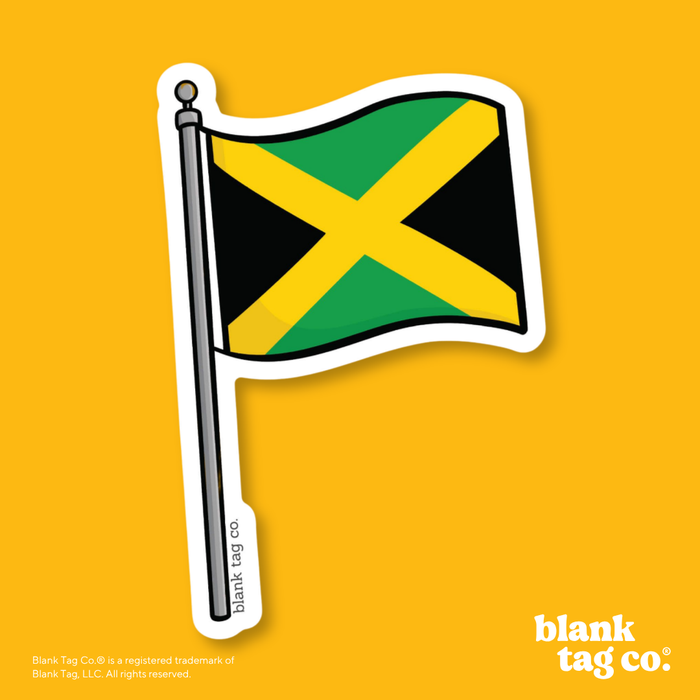 Blank Tag Co.® Waterproof Sticker - Jamaica Flag