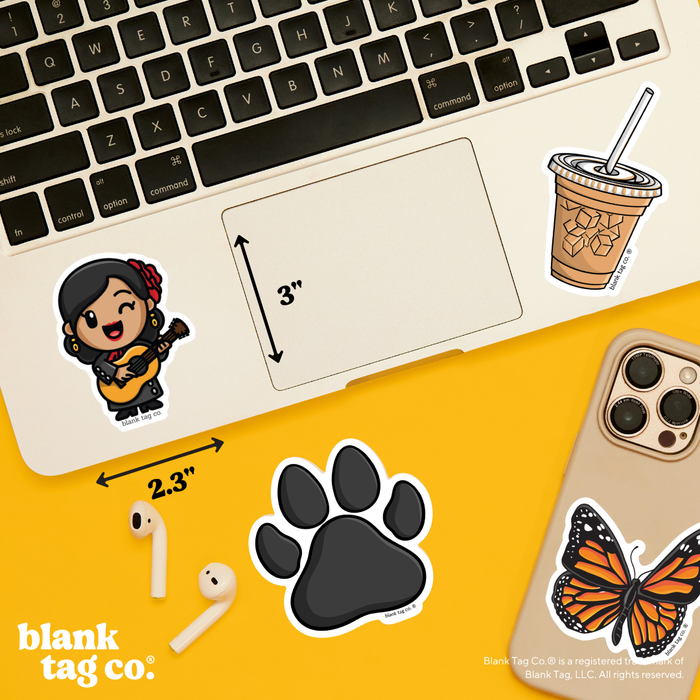 Blank Tag Co.® Waterproof Sticker - Lady Mariachi