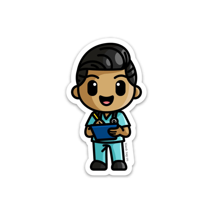 Blank Tag Co.® Waterproof Sticker - Male Nurse