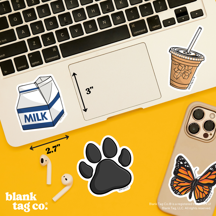 Blank Tag Co.® Waterproof Sticker - Milk Carton