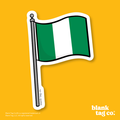 Blank Tag Co.® Waterproof Sticker - Nigeria Flag