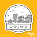 Blank Tag Co.® Waterproof Sticker - Oakland Cityscape