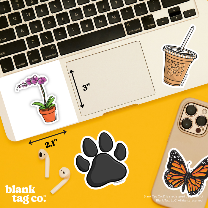 Blank Tag Co.® Waterproof Sticker - Orchid