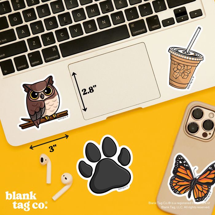 Blank Tag Co.® Waterproof Sticker - Owl