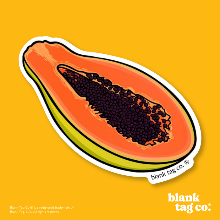 Blank Tag Co.® Waterproof Sticker - Papaya