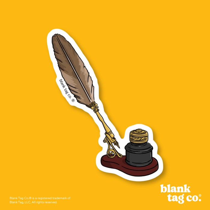 Blank Tag Co.® Waterproof Sticker - Penn&Quill