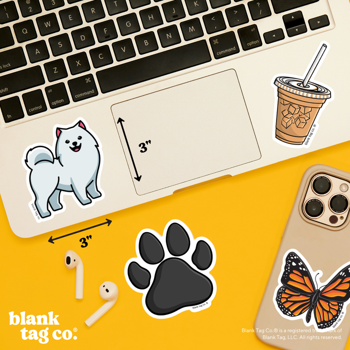Blank Tag Co.® Waterproof Sticker - Samoyed